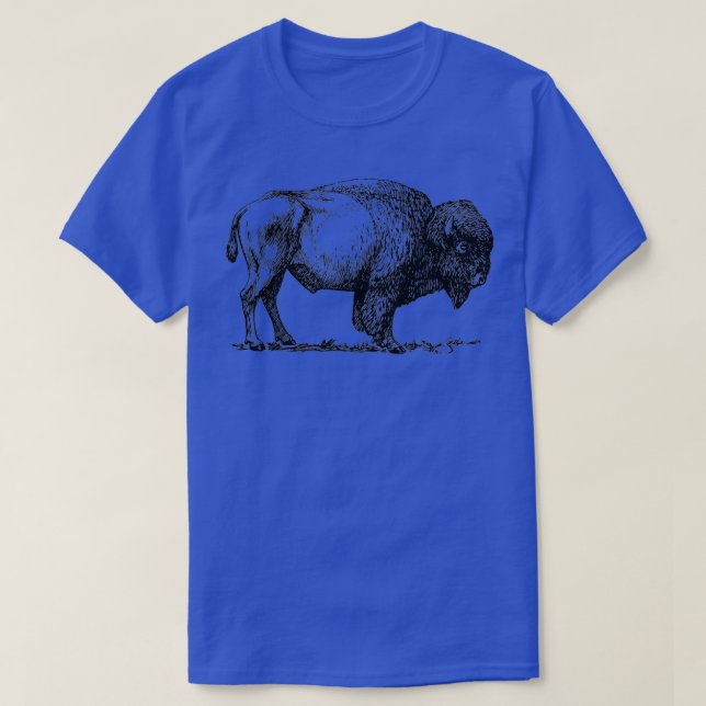 Buffalo American Bison Classic Print T-Shirt (Design vorne)
