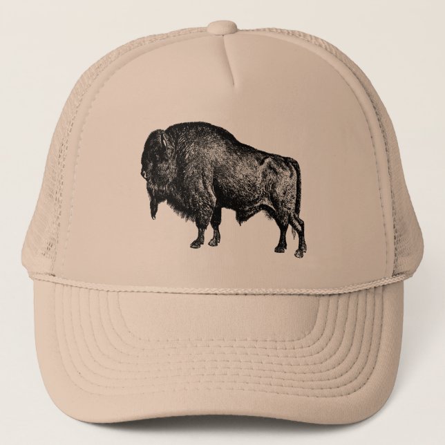 Buffalo American Bison Truckerkappe (Vorderseite)