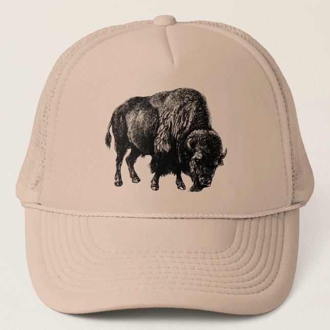 Buffalo American Bison Truckerkappe (Vorderseite)