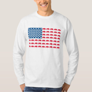 Buffalo American Flag T-Shirt