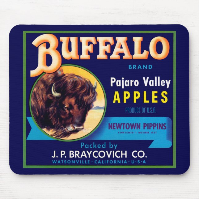 Buffalo Äpfel Mousepad (Vorne)