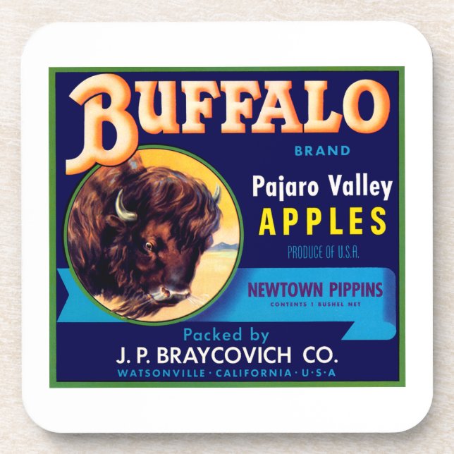 Buffalo Apples Getränkeuntersetzer (Vorderseite)