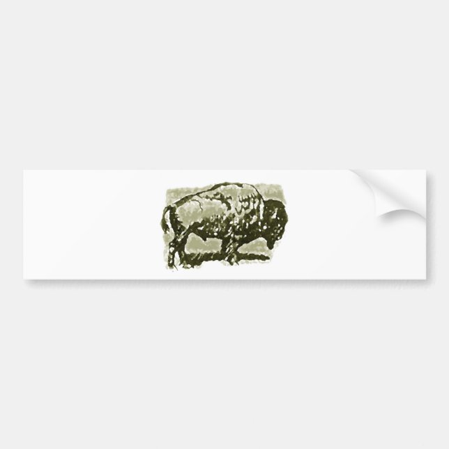 Buffalo Art Autoaufkleber (Vorne)