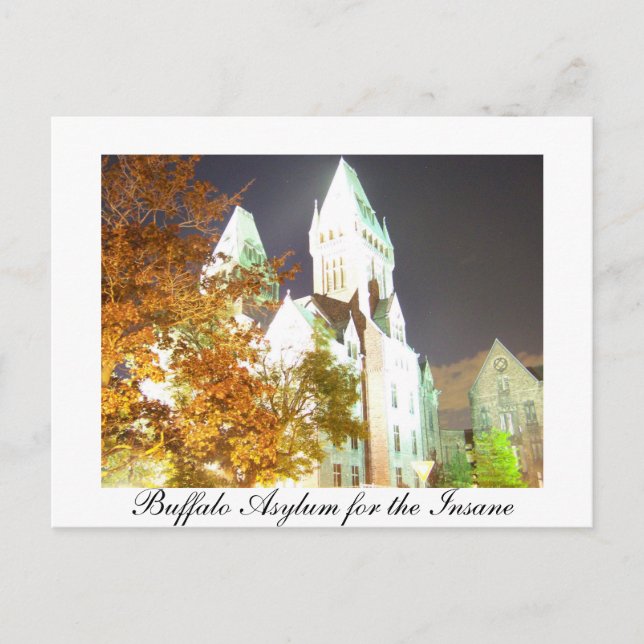 Buffalo Asylum for the Insane Postkarte (Vorderseite)