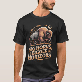Buffalo – Big Horns, Big Horizons T-Shirt
