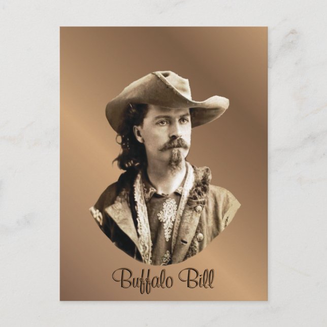 Buffalo Bill Cody 1875 Postkarte (Vorderseite)