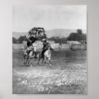 "Buffalo Bill" Cody Riding Horse
