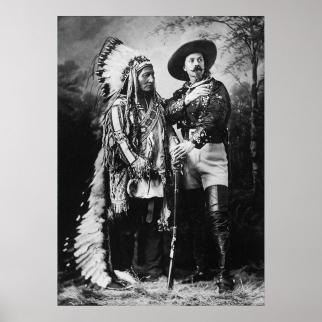 Buffalo Bill Cody & Sitting Bull - Circa 1885 Poster (Vorne)