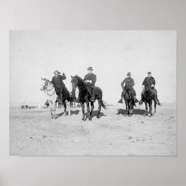 Buffalo Bill, General Miles, Captain Baldwin Poster (Vorne)