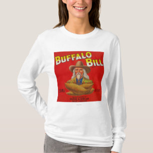 Buffalo Bill-Marken-Jamswurzel-Kisten-Aufkleber T-Shirt