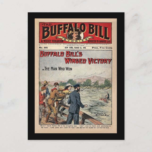 Buffalo Bill Stories - 1910 - Flügelsieg Postkarte (Vorderseite)