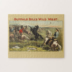 Buffalo Bill Wild West Cowboy Pferd Poster