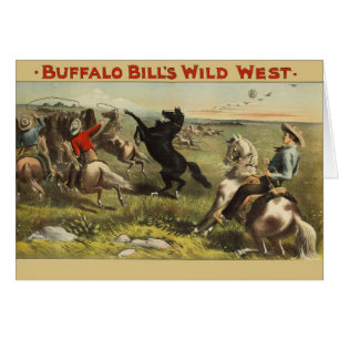 Buffalo Bill Wild West Cowboy Pferd Poster