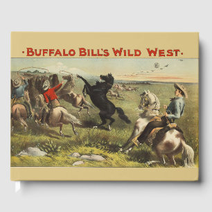 Buffalo Bill Wild West Cowboy Pferd Poster Gästebuch
