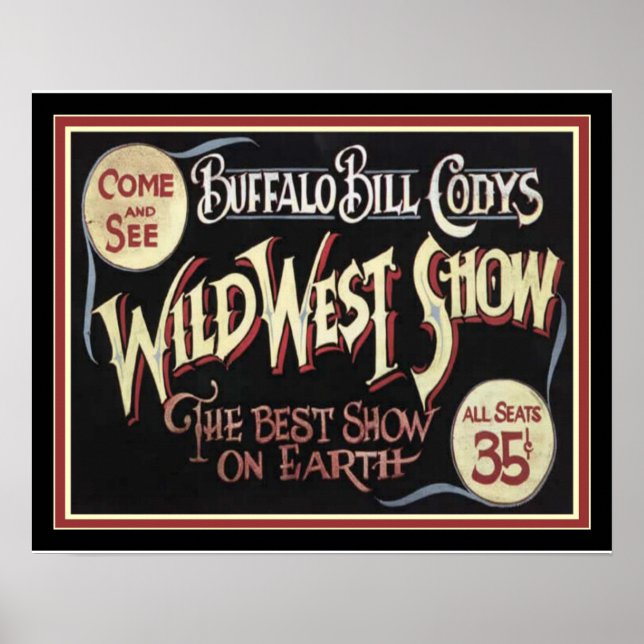 Buffalo Bill's Wild West Poster 16 x 20 (Vorne)
