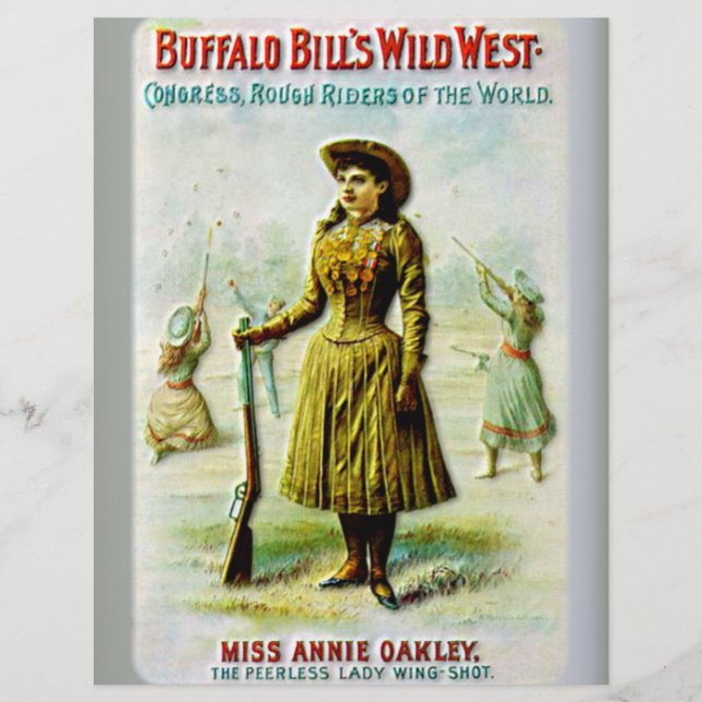 Buffalo Bill's Wild West Poster Annie Oakley Flyer (Vorne)
