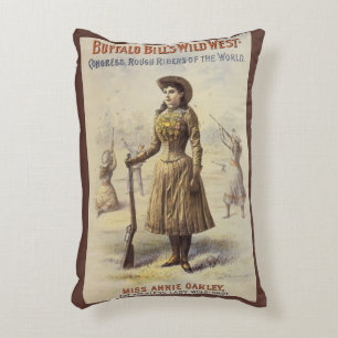 Buffalo Bill's Wild West Show mit Annie Oakley Dekokissen