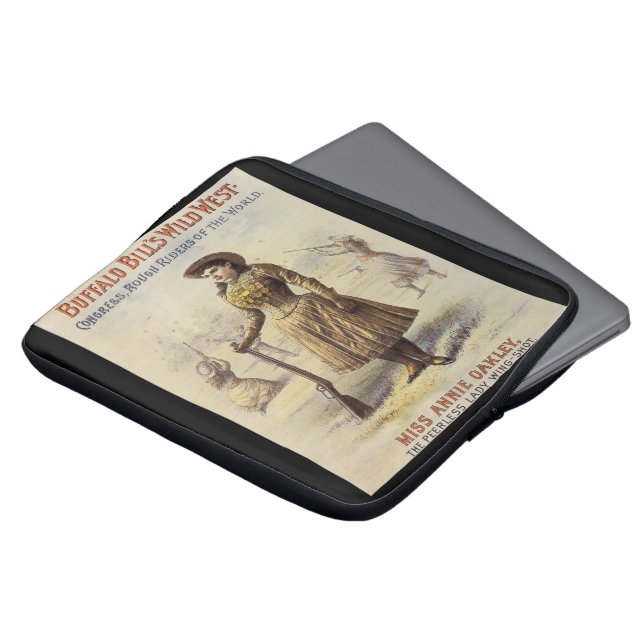 Buffalo Bill's Wild West Show mit Annie Oakley Laptopschutzhülle (Vorne Oben)