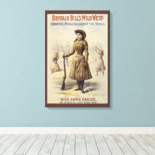 Buffalo Bills Wild West Show mit Annie Oakley Leinwanddruck