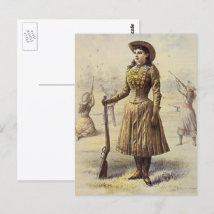 Buffalo Bill's Wild West Show mit Annie Oakley Postkarte