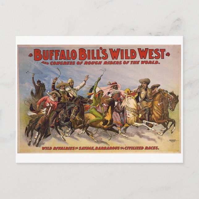 Buffalo Bills Wild West Show Postkarte (Vorderseite)