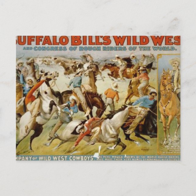 Buffalo Bill's Wild West Show Postkarte (Vorderseite)
