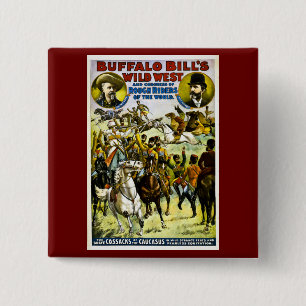 Buffalo Bills Wilde Westen und Kongress 1899 Button