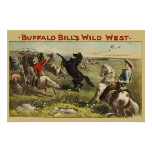 Buffalo Bills wilde Westpferde Poster