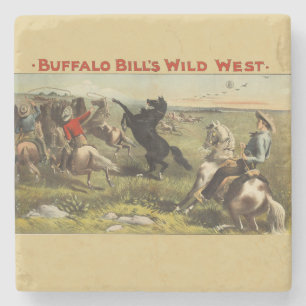Buffalo Bills wilde Westpferde Steinuntersetzer