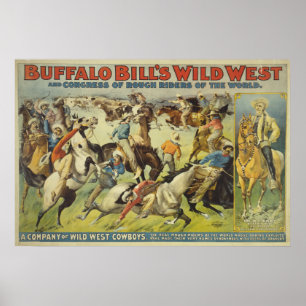 Buffalo Bills wildes Westcowboy-Plakat Poster