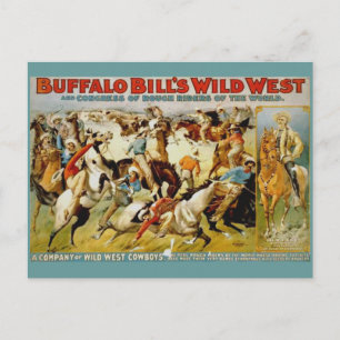 Buffalo Bills Wildwest-Show Postkarte