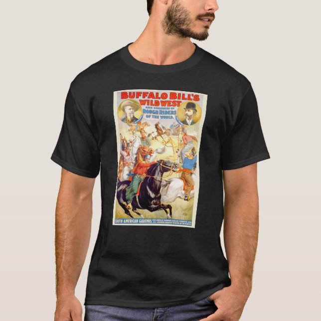 Buffalo Billwildes Westshow-Plakat-Kleid, T-Shirt (Vorderseite)