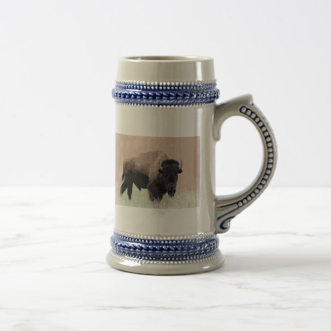 Buffalo / Bison Bierglas (Rechts)