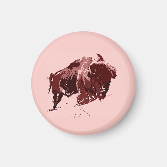 Buffalo - Bison Magnet (Vorne)