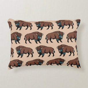 Buffalo Bison Pattern Dekokissen