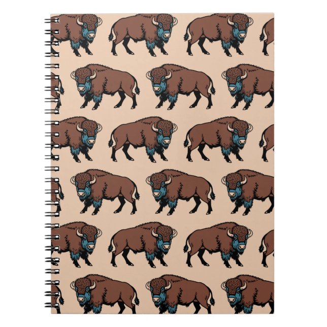 Buffalo Bison Pattern Notizblock (Vorderseite)