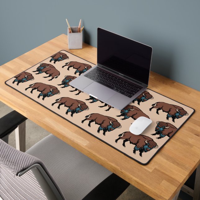 Buffalo Bison Pattern Schreibtischunterlage (Büro 2)