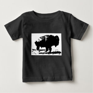 Buffalo Bison Pop Art Baby T-shirt