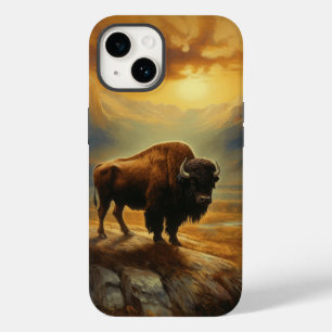Buffalo Bison Sunset Silhouette Case-Mate iPhone 14 Hülle