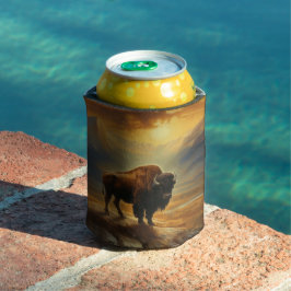 Buffalo Bison Sunset Silhouette Dosenkühler