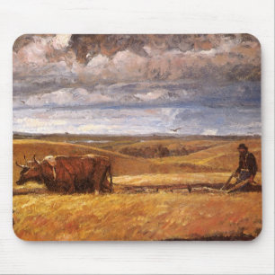 Buffalo Bones von Harvey Thomas Dunn untergepflügt Mousepad