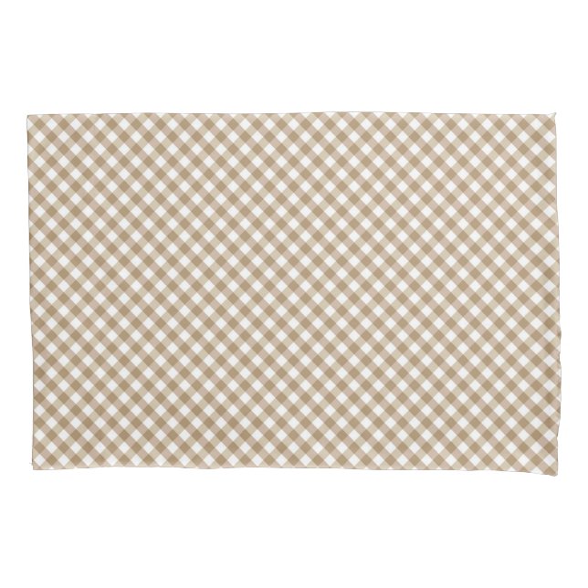 Buffalo Brown White Kissenbezug (Vorderseite)