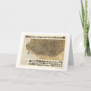 Buffalo, carte panoramique de NY - 1902