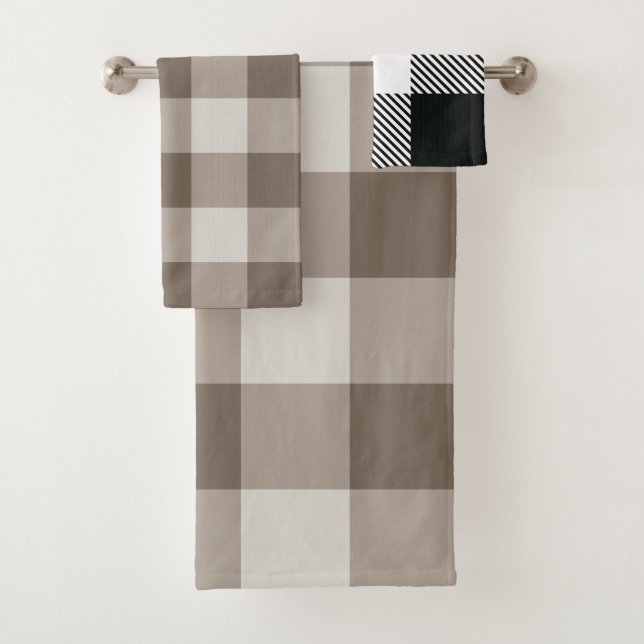Buffalo Check Beige Cream En vichy ivoire (En situation)