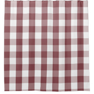 Buffalo Check Rustic Red et White Douche rideau