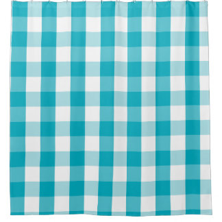 Buffalo Check Scuba Blue Douche rideau