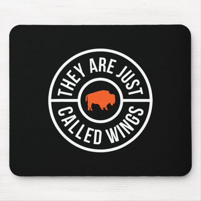 Buffalo Chicken Wings Sie Werden Einfach Wings Gen Mousepad (Vorne)