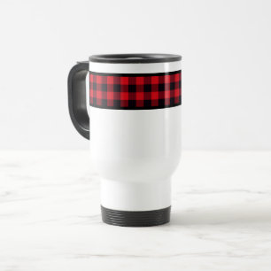 Buffalo de Noël Plaid Voyage Commutateur Mug