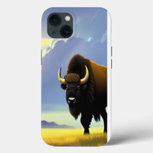 Buffalo Fields iPhone 13 Pro Slim Fit Case, Glänze Hülle