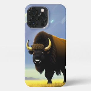 Buffalo Fields iPhone 13 Pro Slim Fit Case, Glossy Hülle